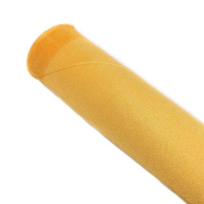 Tela de rasete en color liso oro dorado