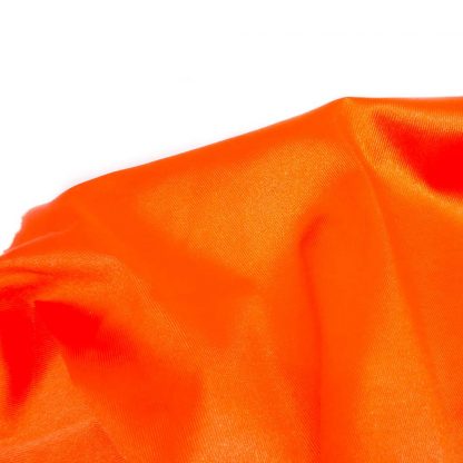 Tela de rasete en color liso naranja