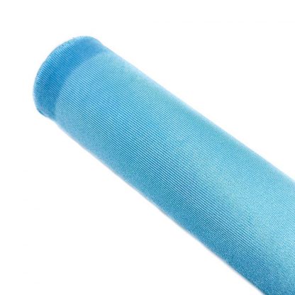 Tela de rasete en color liso azul turquesa