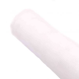 Tela de tul liso en color blanco