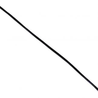 Cordón de goma elástico en color negro 0.5 mm