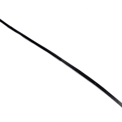 Cordón de goma elástico negro 1 mm