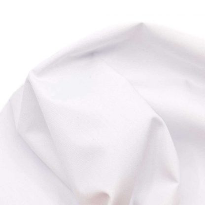 Tela de popelín blanco especial para coser prendas y complementos con cuerpo, vestidos de flamenca, hogar