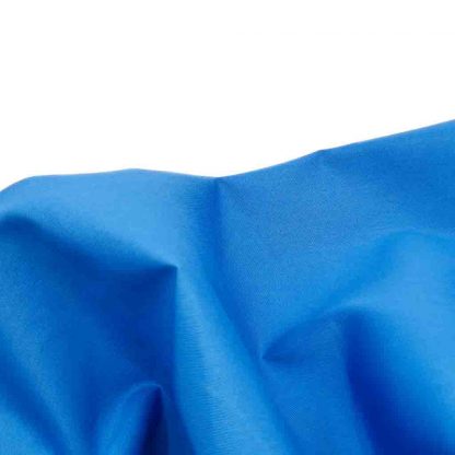 Tela de popelín azulina especial para coser prendas y complementos con cuerpo, vestidos de flamenca, hogar