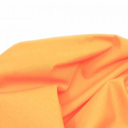 Tela de popelín mandarina especial para coser prendas y complementos con cuerpo, vestidos de flamenca, hogar
