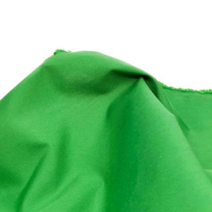 Tela de popelín verde andalucía especial para coser prendas y complementos con cuerpo, vestidos de flamenca, hogar