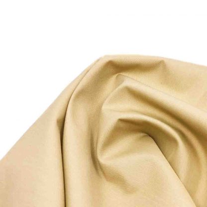 Tela de popelín beige especial para coser prendas y complementos con cuerpo, vestidos de flamenca, hogar
