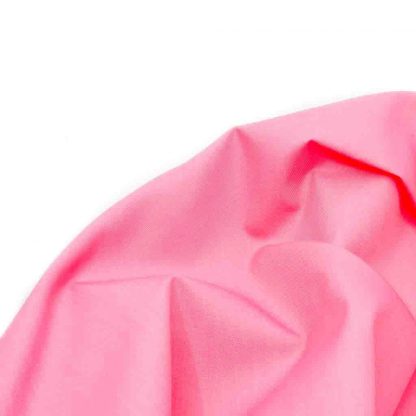 Tela de popelín rosa chicle especial para coser prendas y complementos con cuerpo, vestidos de flamenca, hogar