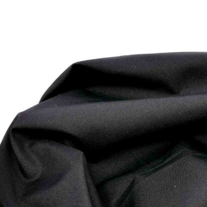 Tela de popelín negro especial para coser prendas y complementos con cuerpo, vestidos de flamenca, hogar