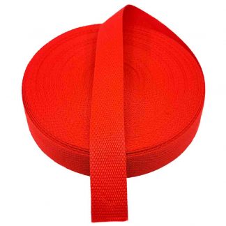 Cinta de mochila de 30 mm de ancho en color rojo