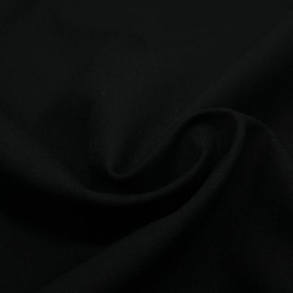 Tela de popelín de algodón hidrófugo y antibacteriano en color negro especial para coser mascarillas reutilizables