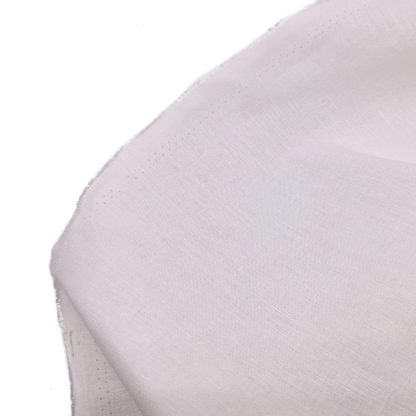 Tela de lino algodón en color liso blanco roto