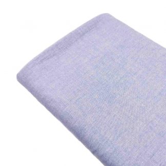 Tela chambray de algodón/poliéster en color liso azul