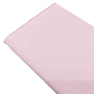 Tela chambray de algodón/poliéster en color liso rosa bebé