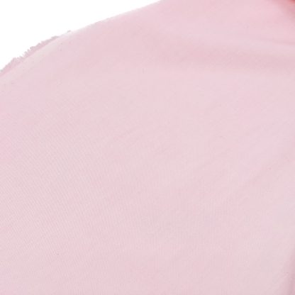 Tela chambray de algodón/poliéster en color liso rosa bebé