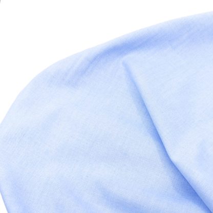 Tela chambray de algodón/poliéster en color liso azul bebé