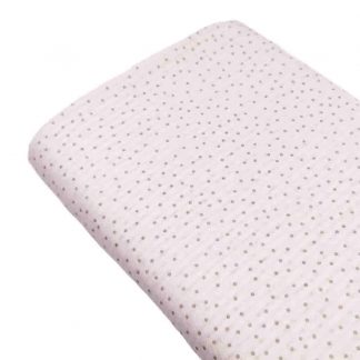Tela Serker Algodón Orgánico Estampada Topos