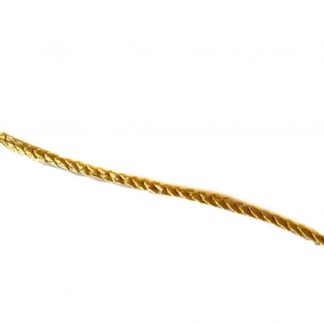 Cordón trenza oro viejo 3 mm
