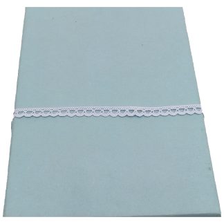 Puntilla Bolillo Ondas 8 mm Azul Bebé