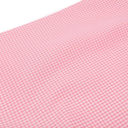 Tela vichy de cuadros de 3 mm en color rosa