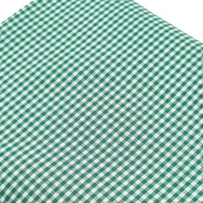 Tela vichy de cuadros de 3 mm en color verde