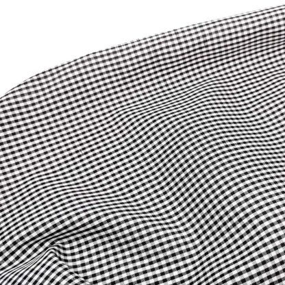 Tela vichy de cuadros de 3 mm en color negro