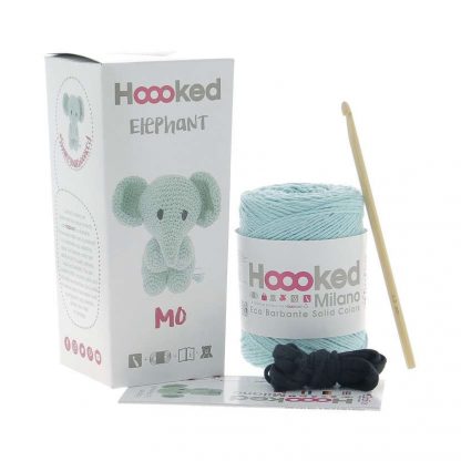kit amigurumi de la marca Hoooked para tejer al elefante MO