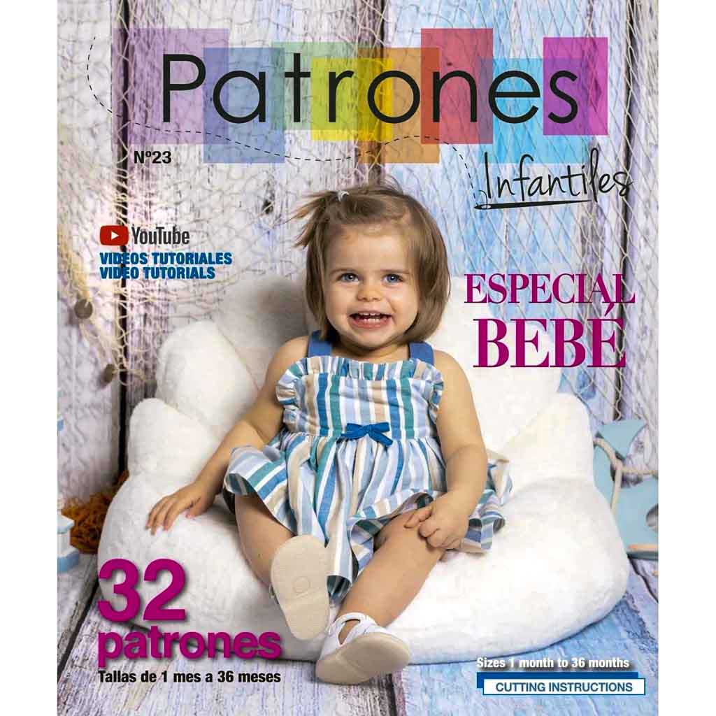Revista Patrones Infantiles nº23 Especial Bebé 2.023 - Lanas Garla