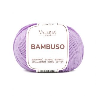 Ovillo para tejer en primavera verano de bambú y algodón modelo Bambuso de la marca Valeria Lanas