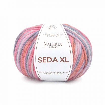 Ovillo de lana para tejer modelo Seda XL de la marca Valeria Lanas