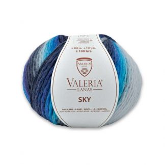 Ovillo de lana para tejer modelo Sky de la marca Valeria Lanas